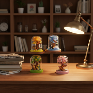 Bloques de Construcción para Niños, Juguetes Educativos, Adornos de Juego Modernos, Bloques de Construcción de Casa del Árbol de Sakura para las Cuatro Estaciones - Product Image 5