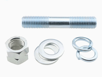 DIN938 DIN939 DIN940 StudBolt Double End Threaded Rod Zinc Plated Steel for Flange Connection Automotive Machinery Petrochemical