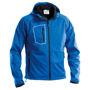 Sujete Azul Talla M (48-50) CHAQUETA SOFTSHELL con CAPUCHA Herramienta de torneado - Product Image 1