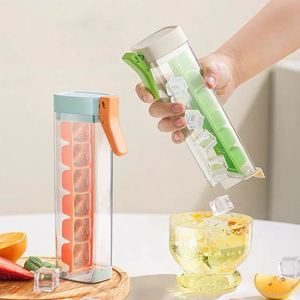 Moldes para Cubitos de Hielo al por Mayor 2025, Bandeja de Hielo Doméstica de 6 Rejillas con Caja de Almacenamiento, Promoción, Molde para Hacer Hielo Prensado - Product Image 6