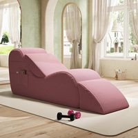 Canapé paresseux modulaire moderne en tissu capitonné en forme de S, avec mousse haute densité, sans armature, ultra doux et confortable pour salon et chambre