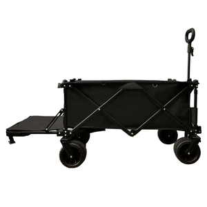 Carrello da Spiaggia Pieghevole a Quattro Ruote, Grande Capacità, Robusto, Carrello Utilitario Pieghevole, Trolley Portatile da Giardino - Product Image 1