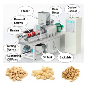 Equipo Extrusor de Barras de Proteína de Soya <span class=keywords><strong>Texturizada</strong></span> de Doble Tornillo - Product Image 1