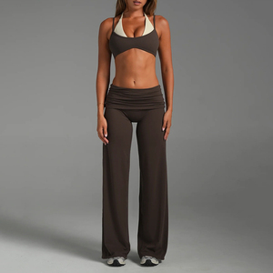 Nouveaux Soutiens-<span class=keywords><strong>Gorge</strong></span> de Sport pour Femmes à Logo Personnalisé, Bretelles Fines Ajustables, Tissu Ultra Doux et Extensible, Haut de Yoga Sculptant et Élégant - Product Image 5