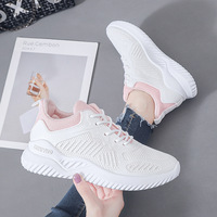 Chaussures de sport décontractées respirantes pour femmes, nouvelle collection 2025, confortables, en maille, à lacets, antidérapantes pour l'automne – Vente en gros