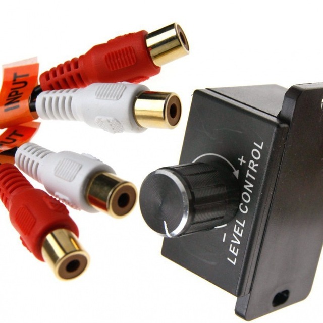 New Car Audio Amplifier Bass RCA Level Remote Volume Control Knob LC-1 Universal
