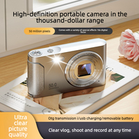Caméra CCD rétro miniature portable Rolin, caméra de niveau débutant pour étudiants, caméra de vlog, 1080P HD, zoom 16x, écran LCD 2,4 pouces, capteur 1/1,8 pouce