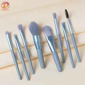 Bán Buôn 8Pcs Kích Thước Nhỏ Trang Điểm Bàn Chải Thiết Lập Du Lịch Công Cụ Chuyên Nghiệp Mềm Các Nhà Sản Xuất Trang Điểm Di Động Bàn Chải Thiết Lập