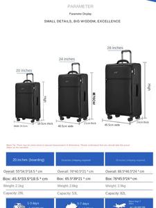 Sac à roulettes Oxford ultra-léger, valise épaisse résistante aux chutes, mot de passe, grande capacité, sac à roulettes, valise à roulettes - Product Image 5