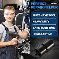 Llave de tuercas bipolar de 24 mm y 20 mm, de acero negro, para reparación de cajas de cambios de ATV, Pit Dirt Bike, Go Kart y motocicletas de 50cc y 125cc