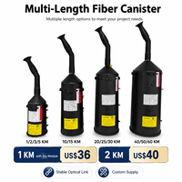 Système de communication optique industriel FPV par fibre optique en canister pour opération à distance longue portée anti-interférence