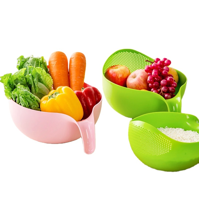 Хит продаж! Пластиковая корзина для воды для риса с ручкой