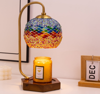 Lampe chauffe-bougie en métal avec minuterie lampe de fusion de bougie électrique lampe chauffe-cire moderne lampe chauffe-bougie réglable à brancher