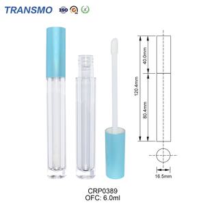 Emballages de gloss à lèvres vides en gros, tubes de gloss à lèvres en plastique écologiques, tubes d'huile à lèvres avec pinceaux, contenants personnalisables avec logo - Product Image 2