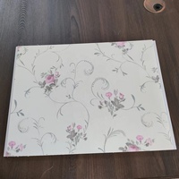 Panneau décoratif intérieur de panneau de gypse de PVC d'impression de caractéristique de rose romantique dans la maison