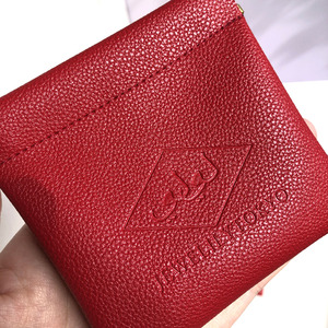 High Quality Custom Design Logo Pu Leather Fashion Bag with Iron <b>Sheet</b> Earphone Jewelry Ring Necklace Coin Leather Dust Bag - Product Image 4