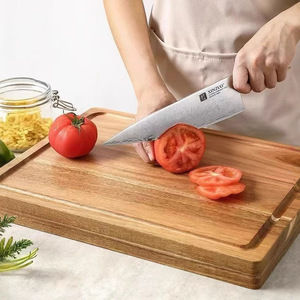 Acacia Wood Cutting Board <b>Set</b> Rectangle Solid Wood Unpainted Hangable Chopping Block Kitchen Use - Product Image 3