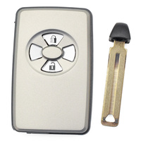 Coque de clé télécommande intelligente à 2 boutons avec petite lame de clé