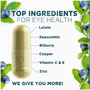 <strong>Lutein</strong> &amp; Zeaxanthin Eye Vitamins for Adults 40+ | Blue Light &amp; Macular Support 120 Capsules - Product Image 2