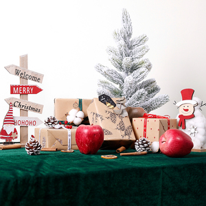 Wholesale 80g <b>Christmas</b> <b>Kraft</b> <b>Paper</b> 43*300cm Gift Luxury Custom Packaging <b>Wrapping</b> <b>Paper</b> Roll - Product Image 1
