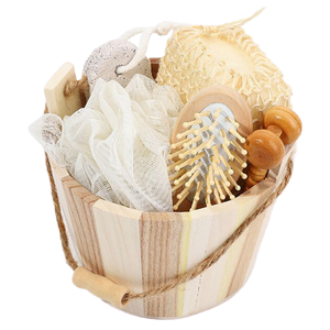 Ensemble de gommage corporel élégant pour le spa, soin pratique pour le corps, éponge de douche avec boîtes cadeaux - pour usage domestique et offert en cadeau - Product Image 2