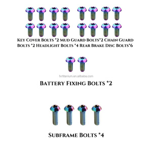 공장 가공 컬러풀 티타늄 볼트 업그레이드 키트 서론 울트라 비용 - Product Image 3
