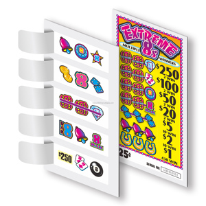 Cartes à gratter - Conception de jeu à gain immédiat - Cartes promotionnelles de loterie - Impression personnalisée - Vente en gros par le fabricant avec livraison rapide - Product Image 3