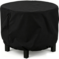 Housse de table de patio en Oxford 420D de qualité supérieure, imperméable, coupe-vent, anti-poussière, résistante aux UV, protection pour table d'appoint de jardin extérieur et foyer