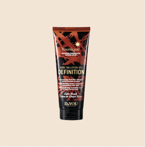 Younique Dark <b>Tan</b> Lotion Definition 250ml For Body Nourishing Cream Formula With Hyaluronic Acid And Mineral Ingredients - Product Image 1