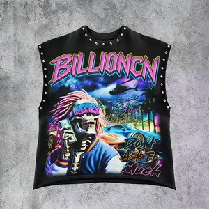 เสื้อยืดพิมพ์ลายสัตว์สไตล์วินเทจ ผ้าคอตตอนเนื้อหนา พิมพ์ลายกราฟิกเต็มตัว แบบหรูหรา สั่งทำพิเศษ รีดร้อน ทรงครอป โอเวอร์ไซส์ - Product Image 1