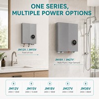 Chauffe-eau électrique instantané sans réservoir 27 kW avec WiFi pour douche et salle de bain, multi-points