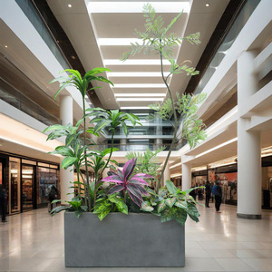 Decoración de Paisajismo con Plantas Verdes Artificiales Grandes y Suaves para Interiores, Centros Comerciales, Edificios de Oficinas y Salas de Estar - Product Image 1