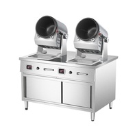 Robot de Cuisson Automatique Électrique et à Gaz pour Wok, Machine à Cuire le Riz à Cylindre Rotatif pour Cuisine de Restaurant, Robot de Transformation Alimentaire