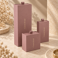 Boîte coulissante de luxe en carton rigide personnalisée avec ruban et cordon, emballage de type tiroir pour cadeaux