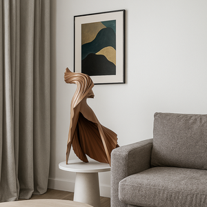 JingYue Sculpture de décoration abstraite imprimée en 3D personnalisée Artisanat en résine fait à la main pour le salon Hôtel Villa <span class=keywords><strong>Club</strong></span> Décor - Product Image 5