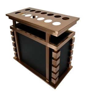 Soporte para Paraguas Pintado, Capacidad para 12, Estilo Industrial Dorado, Estante de Almacenamiento para Vestíbulo de Hotel - Product Image 5