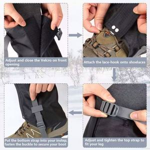 ถุงคลุมขาแบบกันน้ำ ตัวอย่างฟรี สำหรับเดินป่า เดินเขา ปีนเขา ล่าสัตว์ - Product Image 5