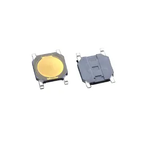4X4 250gf Smd Normally Closed Tactile Push Button Switch Free 12V Yellow No Nc Switch Stock Goods within 1 Day, Customized 3days