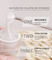 Gel UV sculpté satiné blanc HS, résistant et non collant, effet 3D stéréoscopique, gel de modelage pour nail art, vernis à ongles