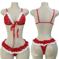 W.E.Club Tenues pour femmes Sexy Lace Sexy Thong Suit Pole Dance Exotic Dancewear Stripper Outfit