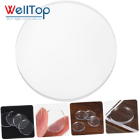 WELLTOP Accessoires de mobilier en plastique personnalisés, patins antidérapants transparents à ventouse pour protection de meubles en verre
