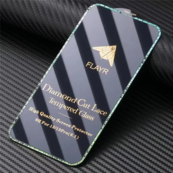 Meilleure vente anti-déflagrant pour Iphone16 15 14pro Film trempé de dentelle de diamant pour Iphone12pro13pro protecteur d'écran couleur - Product Image 4