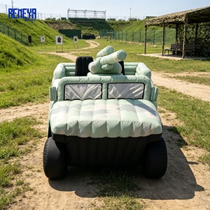 Simulador de Vehículo Todoterreno Inflable con Parche Reflectante de Radar REMEYA, Tiempo de Inflado y Bolsa de Transporte para un Fácil Transporte - Product Image 1