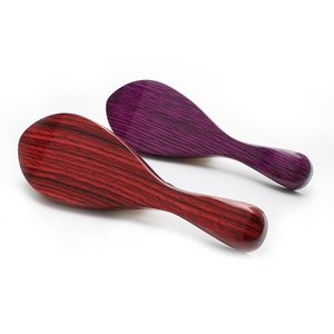 Abeis bajo MOQ 100% de cerdas de jabalí de cepillos para el pelo de madera de grano de la onda cepillo curvado 360 cepillo - Product Image 3