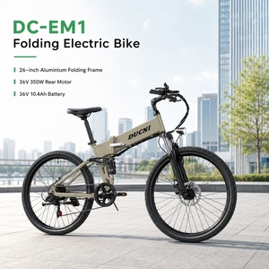 Bicicleta Plegable Compacta de Aluminio de 26 Pulgadas para Desplazamientos Urbanos, Bicicleta Eléctrica Plegable DC-EM1 DC-EM1 DC-EM1 - Product Image 1