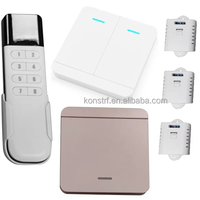 KONST 433 MHz Interrupteurs muraux sans fil de type 86 Compatibilité universelle Récepteurs de lampes multi-paires Télécommandes sans récepteur