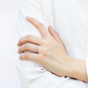 ผู้จัดจำหน่ายเครื่องประดับแฟชั่น S925เงินสเตอร์ลิงแหวนหิน CZ แหวนวงแหวนเพทายแหวนแฟชันเครื่องประดับขอแต่งงาน/งานเลี้ยง - Product Image 4