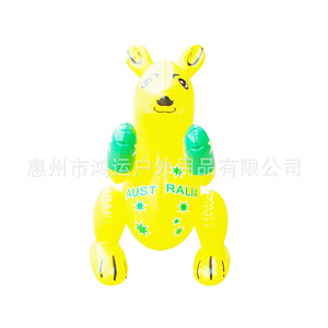 Modelo de Canguro Inflable de PVC de 50x50cm, Diseño de Dibujos Animados Amarillo para Uso en Hoteles y Resorts - Product Image 5