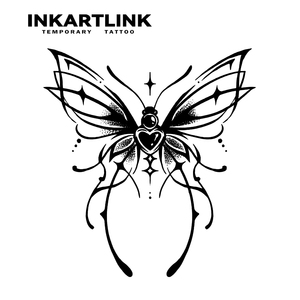 Autocollant de tatouage temporaire personnalisé Cyberpunk Papillon, imperméable, longue durée (15 jours), semi-permanent, pour bras, épaule, <span class=keywords><strong>femme</strong></span> - Product Image 4