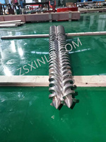 Tornillo y barril gemelos cónicos de tubo de PVC de calcio alto/bajo de alta calidad para máquina extrusora de plástico